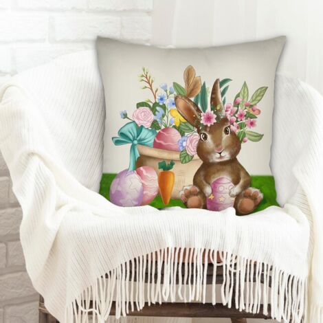 Housse de coussin sans coussin 45x45 doux pour anniversaire de mariage la saint-valentin (1/5)
