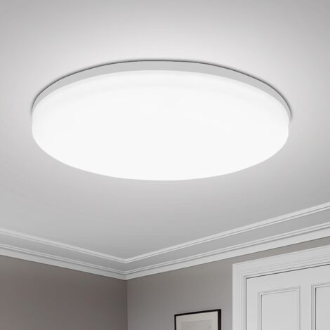 Plafonnier LED Étanche IP40 30 cm 48W – 4320 LM, Blanc Froid 6500K, Éclairage Rond pour Salle de Bain, Cuisine, Intérieur et Extérieur, Équivalent Lampes Traditionnelles (1/5)