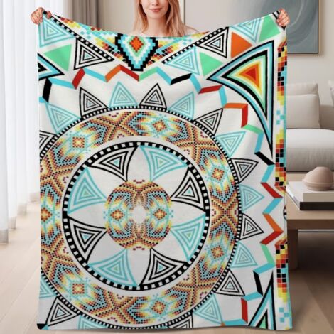 Couverture de lit en polaire, jeté doux et chaud pour le printemps, légère et luxueuse en microfibre de polyester, décoration intérieure, ajout élégant à la décoration intérieure, cadeau attentionné p (1/4)