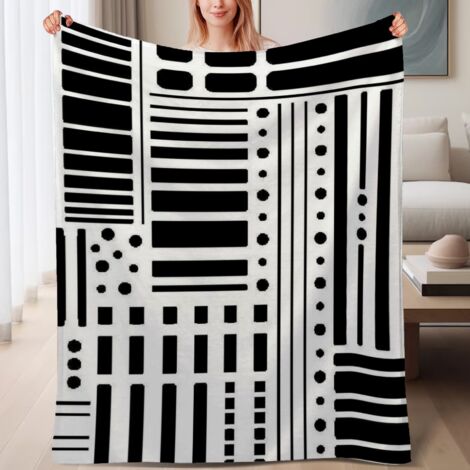 Couverture de lit en polaire, jeté doux et chaud pour le printemps, légère et luxueuse en microfibre de polyester, décoration intérieure, ajout parfait à la décoration intérieure, excellent cadeau pou (1/4)