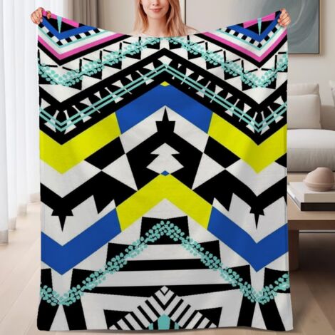 Couverture de lit en polaire, jeté doux et chaud de printemps, légère et luxueuse en microfibre de polyester, décoration intérieure cosy, ajout parfait à la décoration intérieure, cadeau parfait pour  (1/4)