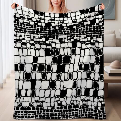 Couverture de lit en polaire légère, douce et chaude, microfibre polyester, couverture de printemps,6080 pouces (1/4)