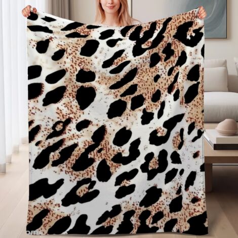 Couverture de lit en polaire, jeté doux et chaud de printemps, légère et luxueuse en microfibre de polyester, décoration intérieure, ajout élégant à la décoration intérieure, cadeau attentionné pour h (1/4)