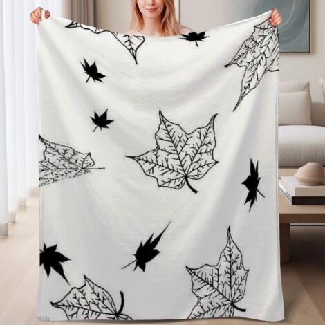 Couverture de lit en polaire, jeté doux et chaud de printemps, légère et luxueuse en microfibre de polyester, décoration intérieure, cadeau adapté pour hommes et femmes,6080 pouces (1/4)