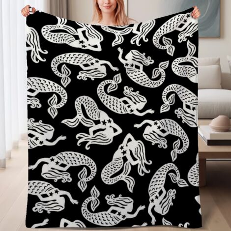 Couverture de lit en polaire, jeté doux et chaud de printemps, légère et luxueuse en microfibre de polyester, décoration intérieure cosy, excellent cadeau pour hommes femmes,6080 pouces (1/4)