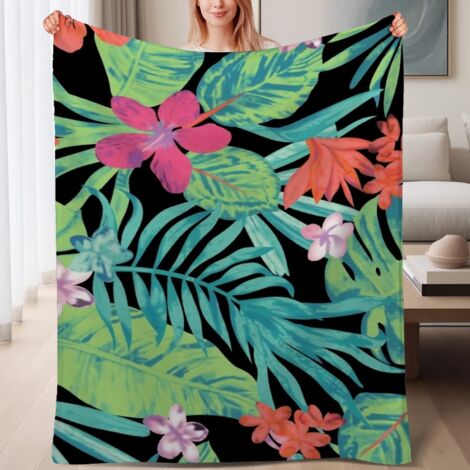 Couverture de lit en polaire, jeté doux et chaud pour le printemps, légère et luxueuse en microfibre de polyester, décoration intérieure cosy, cadeau pour hommes et femmes,6080 pouces (1/4)