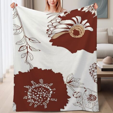 Couverture de lit en polaire douce et chaude, légère en microfibre,6080 pouces (1/4)