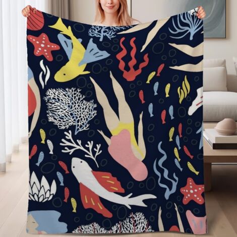 Couverture de lit en polaire, jeté doux et chaud idéal pour le printemps, légère et luxueuse en microfibre de polyester, décoration intérieure, ajout élégant à la décoration intérieure, excellent cade (1/4)