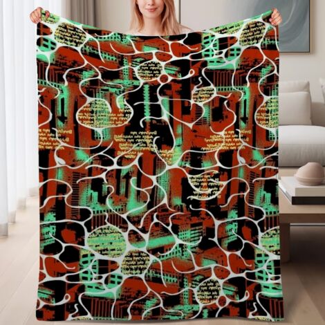Couverture de lit jeté en polaire douce et chaude, légère en microfibre,6080 pouces (1/4)