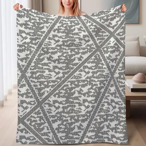 Couverture de lit en polaire idéale pour le printemps, douce, chaude et légère,6080 pouces (1/4)