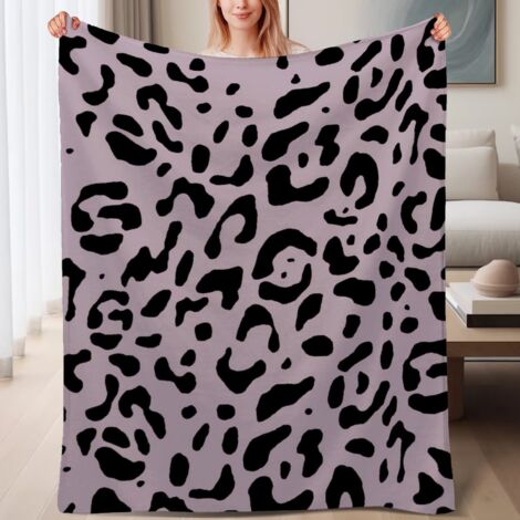Couverture de lit en polaire, jeté doux et chaud idéal pour le printemps, légère et luxueuse en microfibre de polyester, décoration intérieure cosy et élégante, cadeau pour lui et elle,6080 pouces (1/4)