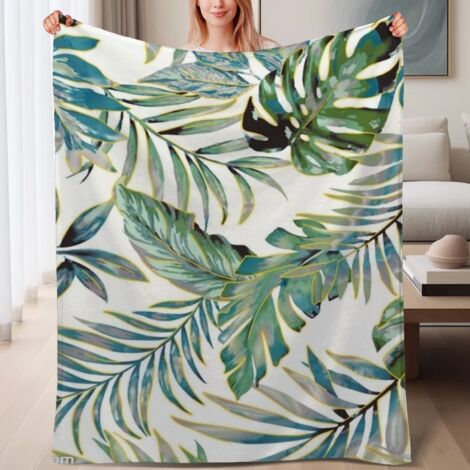 Couverture de lit en polaire, jeté doux et chaud idéal pour le printemps, légère et luxueuse en microfibre de polyester, décoration intérieure cosy et élégante, cadeau idéal pour lui et elle,6080 pouc (1/4)