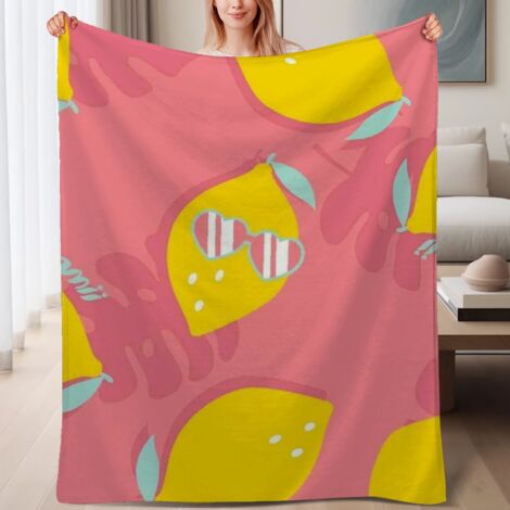 Couverture de lit en polaire, jeté doux et chaud pour le printemps, légère et luxueuse en microfibre de polyester, décoration intérieure cosy et élégante, ajout parfait à la décoration, cadeau parfait (1/4)