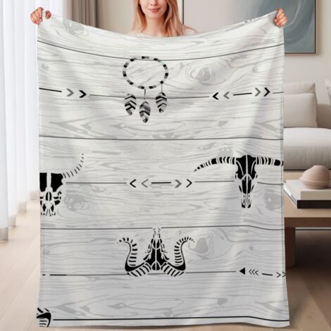 Couverture de lit en polaire agréable légère, douce et chaude en microfibre,6080 pouces (1/4)
