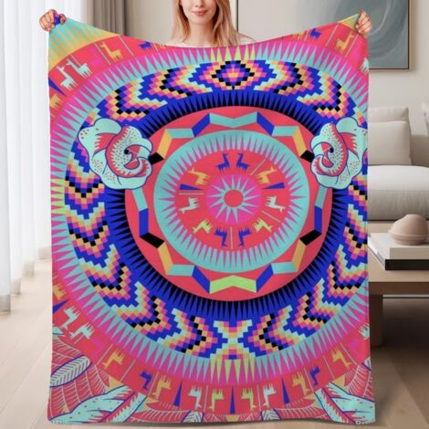 Couverture de lit en polaire, jeté doux et chaud de printemps, légère et luxueuse en microfibre de polyester, décoration intérieure, ajout parfait à la décoration intérieure, cadeau pour tout le monde (1/4)