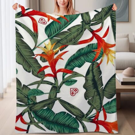 Couverture de lit en polaire, jeté doux et chaud idéal pour le printemps, légère et luxueuse en microfibre de polyester, décoration élégante pour la maison, cadeau pour lui et elle,6080 pouces (1/4)