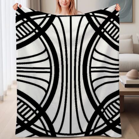 Couverture de lit en polaire, jeté doux et chaud pour le printemps, légère et luxueuse en microfibre de polyester, décoration intérieure, ajout parfait à la décoration intérieure, cadeau attentionné p (1/4)