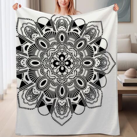Couverture de lit en polaire soyeuse chaude, douce et légère en microfibre,6080 pouces (1/4)