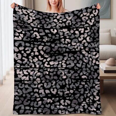 Couverture de lit en polaire, jeté doux et chaud idéal pour le printemps, légère et luxueuse en microfibre de polyester, décoration intérieure cosy et élégante, cadeau attentionné pour lui elle,6080 p (1/4)