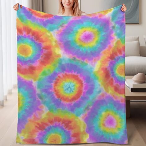 Couverture de lit en polaire, jeté doux et chaud pour le printemps, légère et luxueuse en microfibre de polyester, décoration pour chambre et salon, ajout parfait à la décoration, cadeau idéal pour lu (1/4)