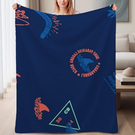 Couverture de lit en polaire, jeté doux et chaud pour le printemps, légère et luxueuse en microfibre de polyester, décoration pour chambre et salon, cadeau idéal pour tous,6080 pouces (1/4)
