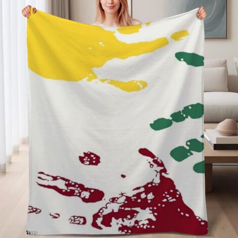 Couverture de lit en polaire légère et douce6080, chaude en microfibre,6080 pouces (1/4)