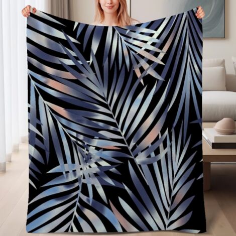 Couverture de lit en polaire, jeté doux et chaud pour le printemps, légère et luxueuse en microfibre de polyester, décoration pour chambre et salon, cadeau pour hommes femmes,6080 pouces (1/4)