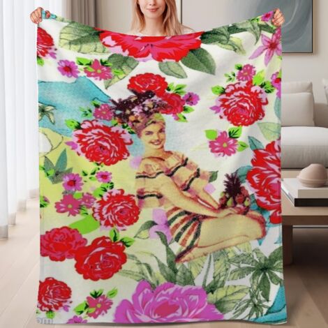 Couverture de lit en polaire, jeté doux et chaud de printemps, légère et luxueuse en microfibre de polyester, décoration intérieure cosy, ajout parfait à la décoration intérieure, cadeau pour hommes f (1/4)