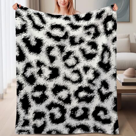 Couverture de lit en polaire, jeté doux et chaud de printemps, légère et luxueuse en microfibre de polyester, décoration intérieure cosy, cadeau idéal pour lui elle,6080 pouces (1/4)