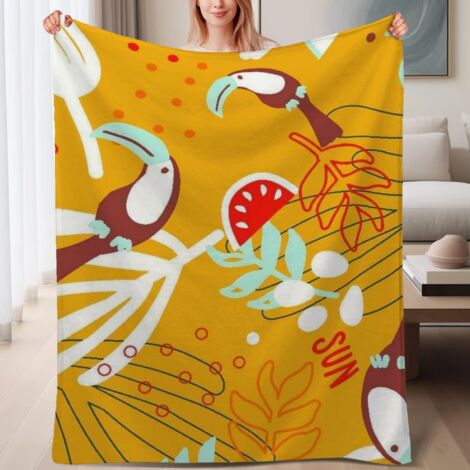 Couverture de lit en polaire, jeté doux et chaud idéal pour le printemps, légère et luxueuse en microfibre de polyester, décoration intérieure cosy, ajout parfait à la décoration intérieure, cadeau id (1/4)