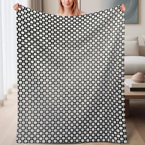 Couverture de lit en polaire, jeté doux et chaud de printemps, légère et luxueuse en microfibre de polyester, décoration intérieure, ajout parfait à la décoration intérieure, cadeau pour lui et elle,6 (1/4)