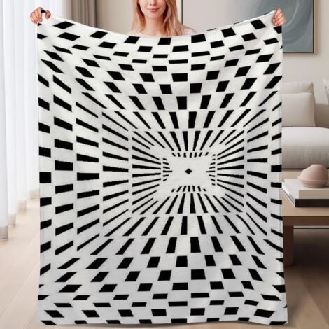Couverture de lit en polaire, jeté doux et chaud idéal pour le printemps, légère et luxueuse en microfibre de polyester, décoration intérieure, cadeau pour hommes et femmes,6080 pouces (1/4)