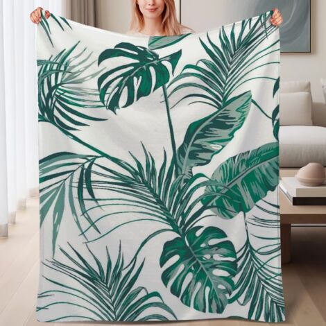 Couverture de lit en polaire, jeté doux et chaud pour le printemps, légère et luxueuse en microfibre de polyester, décoration pour chambre et salon, ajout parfait à la décoration, cadeau pour tous,608 (1/4)
