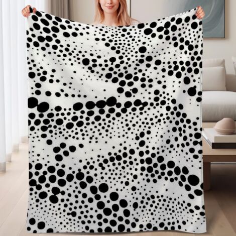 Couverture de lit en polaire douce, chaude et légère en microfibre polyester,6080 pouces (1/4)