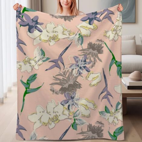Couverture de lit en polaire douce et chaude, légère en microfibre,6080 pouces (1/4)