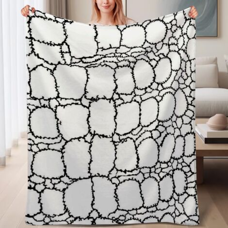 Couverture de lit en polaire confortable, douce, chaude et légère en microfibre,6080 pouces (1/4)