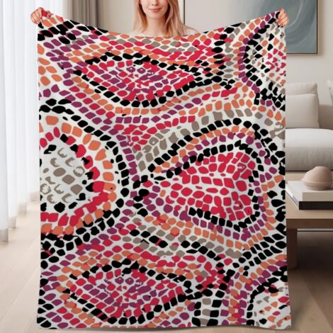 Couverture de lit en polaire, jeté doux et chaud de printemps, légère et luxueuse en microfibre de polyester, décoration intérieure cosy, ajout parfait à la décoration intérieure, excellent cadeau pou (1/4)
