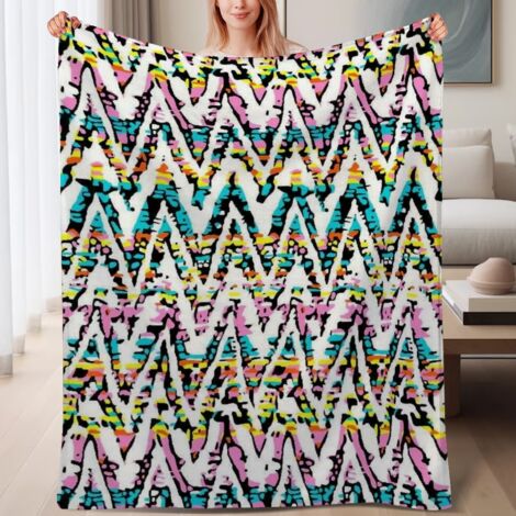 Couverture de lit en polaire, jeté doux et chaud pour le printemps, légère et luxueuse en microfibre de polyester, décoration intérieure cosy, ajout parfait à la décoration intérieure, cadeau adapté p (1/4)
