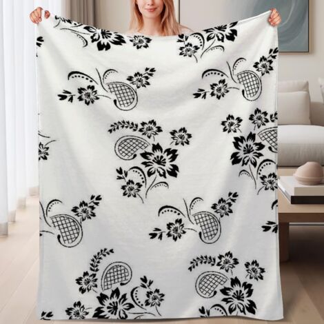 Couverture de lit en polaire polyester, douce, chaude et légère, jeté de printemps,6080 pouces (1/4)