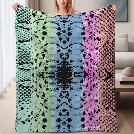 Couverture de lit en polaire, jeté doux et chaud idéal pour le printemps, légère et luxueuse en microfibre de polyester, décoration pour chambre et salon, ajout parfait à la décoration, cadeau parfait (1/4)