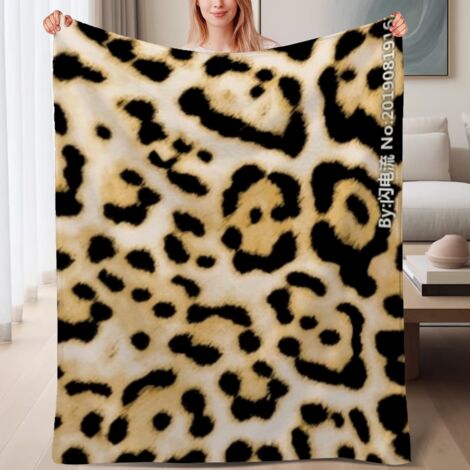 Couverture de lit en polaire, jeté doux et chaud pour le printemps, légère et luxueuse en microfibre de polyester, décoration pour chambre et salon, cadeau pour tous,6080 pouces (1/4)