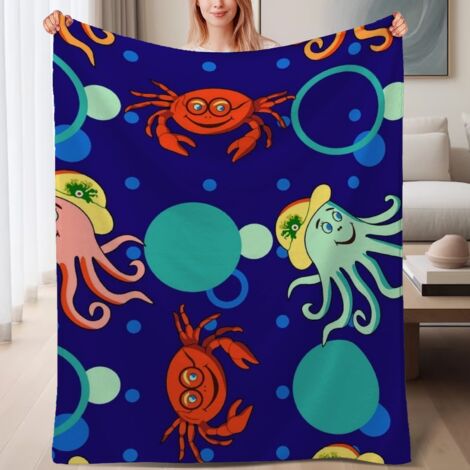 Couverture de lit en polaire, jeté doux et chaud pour le printemps, légère et luxueuse en microfibre de polyester, décoration intérieure cosy et élégante, ajout parfait à la décoration, cadeau parfait (1/4)