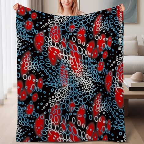 Couverture de lit en polaire, jeté doux et chaud idéal pour le printemps, légère et luxueuse en microfibre de polyester, décoration intérieure, ajout parfait à la décoration intérieure, cadeau attenti (1/4)