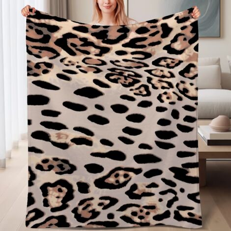 Couverture de lit en polaire, jeté doux et chaud idéal pour le printemps, légère et luxueuse en microfibre de polyester, décoration intérieure cosy et élégante, excellent cadeau pour hommes et femmes, (1/4)