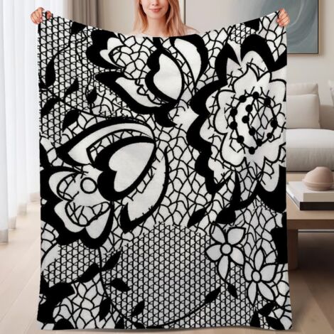 Couverture de lit en polaire toutes saisons légère, douce et chaude en microfibre,6080 pouces (1/4)
