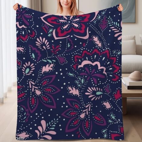 Couverture de lit en polaire, jeté doux et chaud de printemps, légère et luxueuse en microfibre de polyester, décoration intérieure cosy et élégante, cadeau attentionné pour hommes et femmes,6080 pouc (1/4)