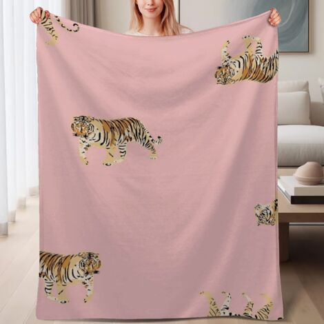 Couverture de lit en polaire, jeté doux et chaud de printemps, légère et luxueuse en microfibre de polyester, décoration intérieure, ajout élégant à la décoration intérieure, cadeau pour hommes femmes (1/4)