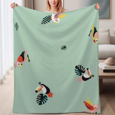 Couverture de lit en polaire, jeté doux et chaud pour le printemps, légère et luxueuse en microfibre de polyester, décoration intérieure cosy et élégante, ajout parfait à la décoration, cadeau adapté  (1/4)