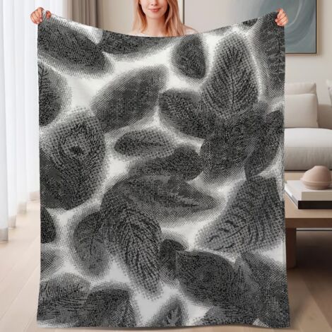 Couverture de lit en polaire polyester chaude et douce en microfibre,6080 pouces,6080 pouces (1/4)
