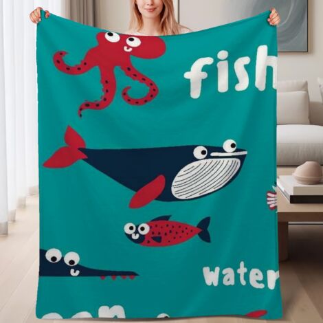 Couverture de lit en polaire, jeté doux et chaud de printemps, légère et luxueuse en microfibre de polyester, décoration intérieure cosy, ajout parfait à la décoration intérieure, cadeau idéal pour to (1/4)
